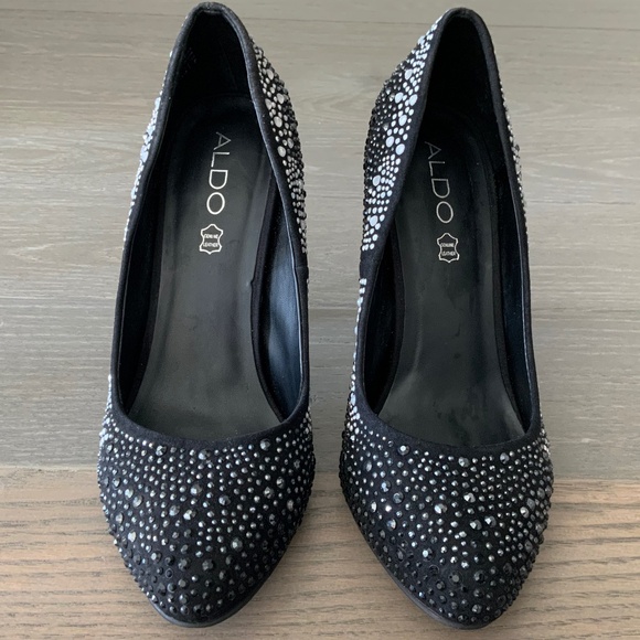 Aldo, Sparkle Studded Heels, Size US 9 - Picture 1 of 6